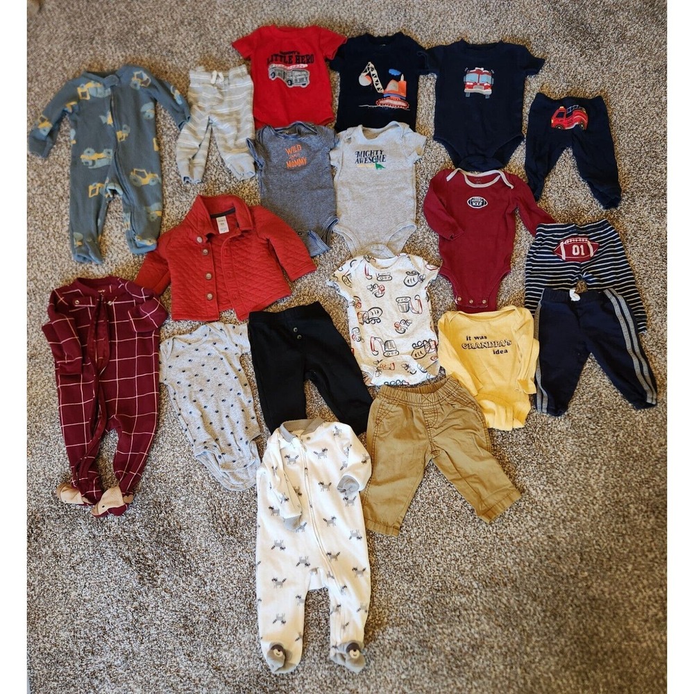 Baby Clothes Bundle 6 Months Bodysuits Jumpsuits Pants Tops